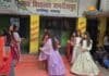 जगदीशपुर के स्कूल में गरबा-डांडिया के साथ मना नवरात्रि उत्सव, मां दुर्गा के स्वरूप में सजे बच्चे जगदीशपुर स्कूल