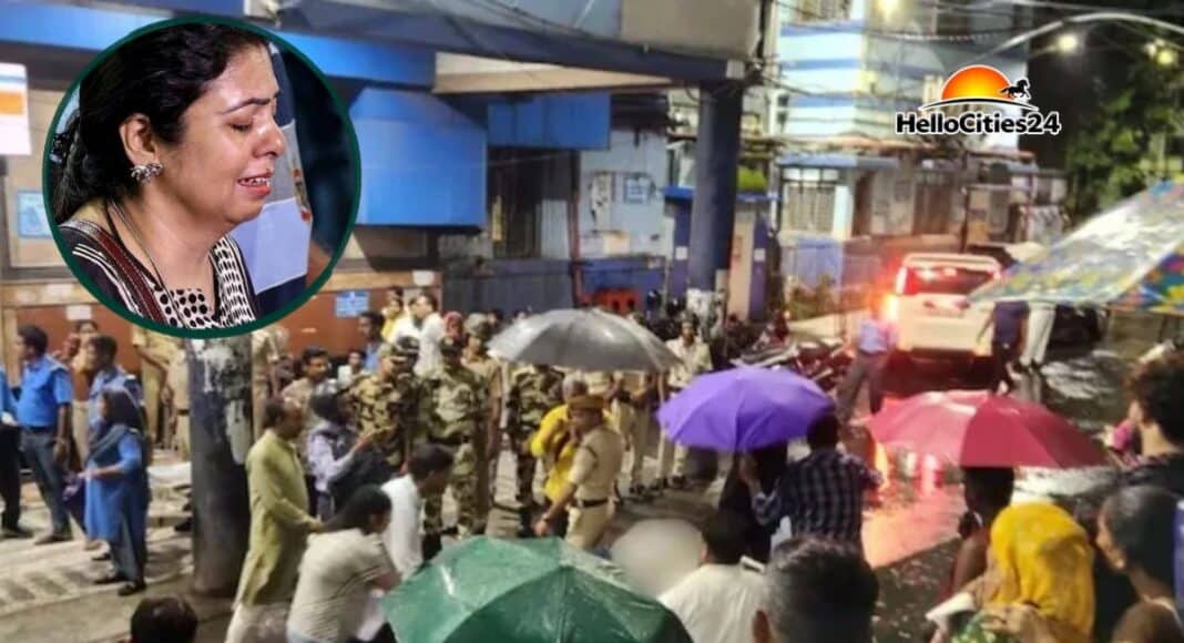 पंडाल में भगदड़