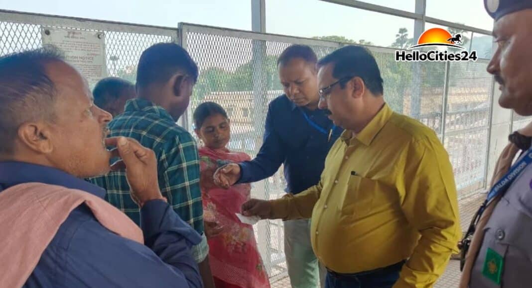 रेलवे का टिकट जांच अभियान